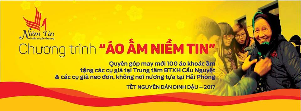 PHÁT ĐỘNG CTRINH ỦNG HỘ - ÁO ẤM NIỀM TIN 2016.